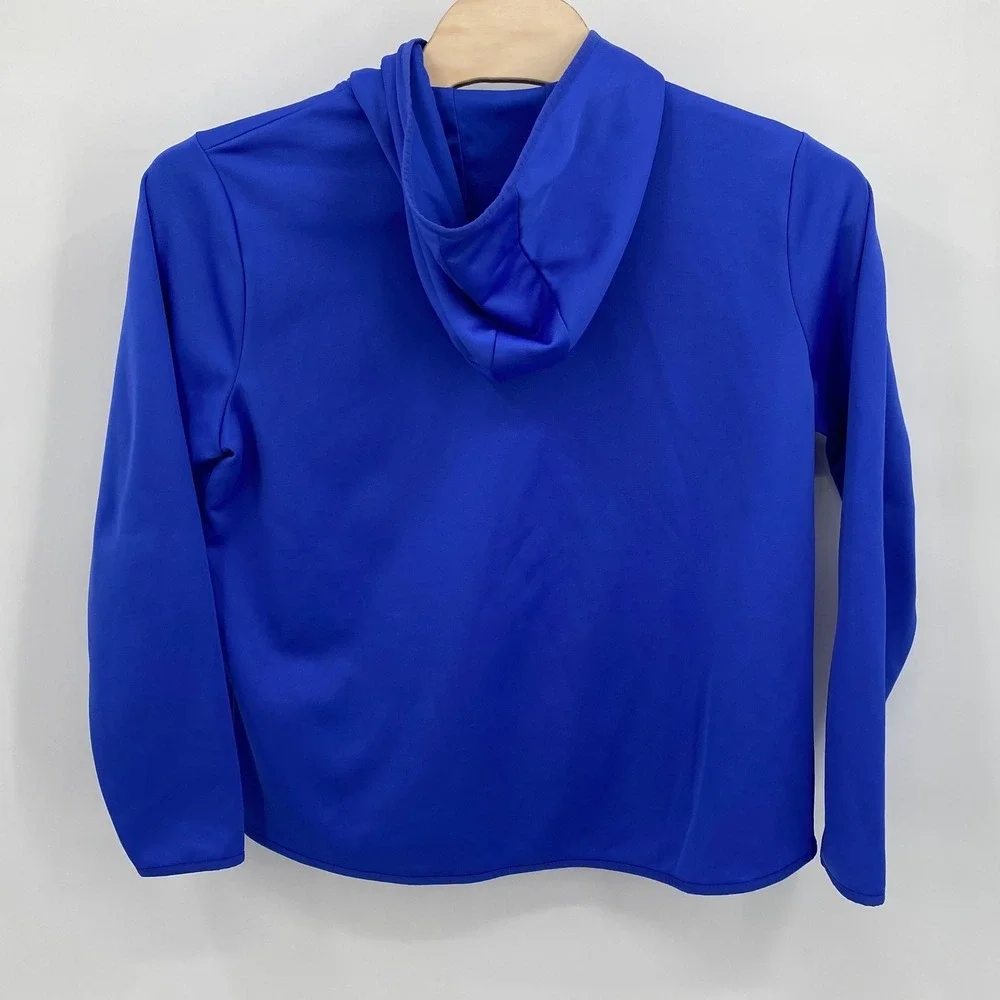 Under Armour Mens Blue Hoodie Sweatshirt‎ Loose Fit 2XL Athletic Performance - Picture 2 of 9